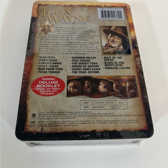 John Wayne Collection 15-Movie DVD Tin Box Set – Western Classics – New Sealed - Picture 3 of 6